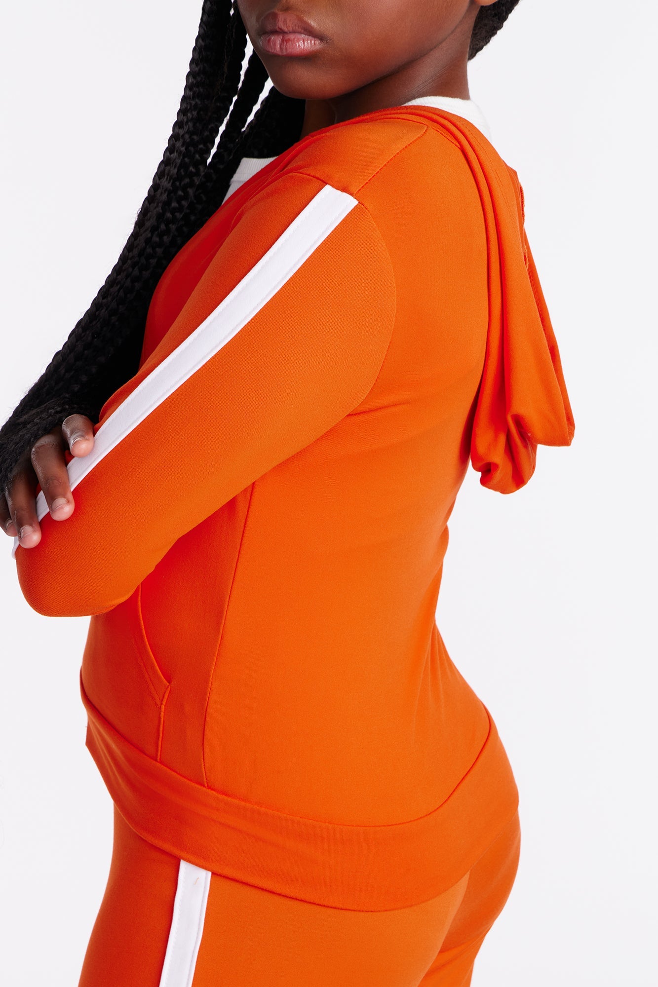 Mini Tennis Courts Wide Leg Pant Set - Orange