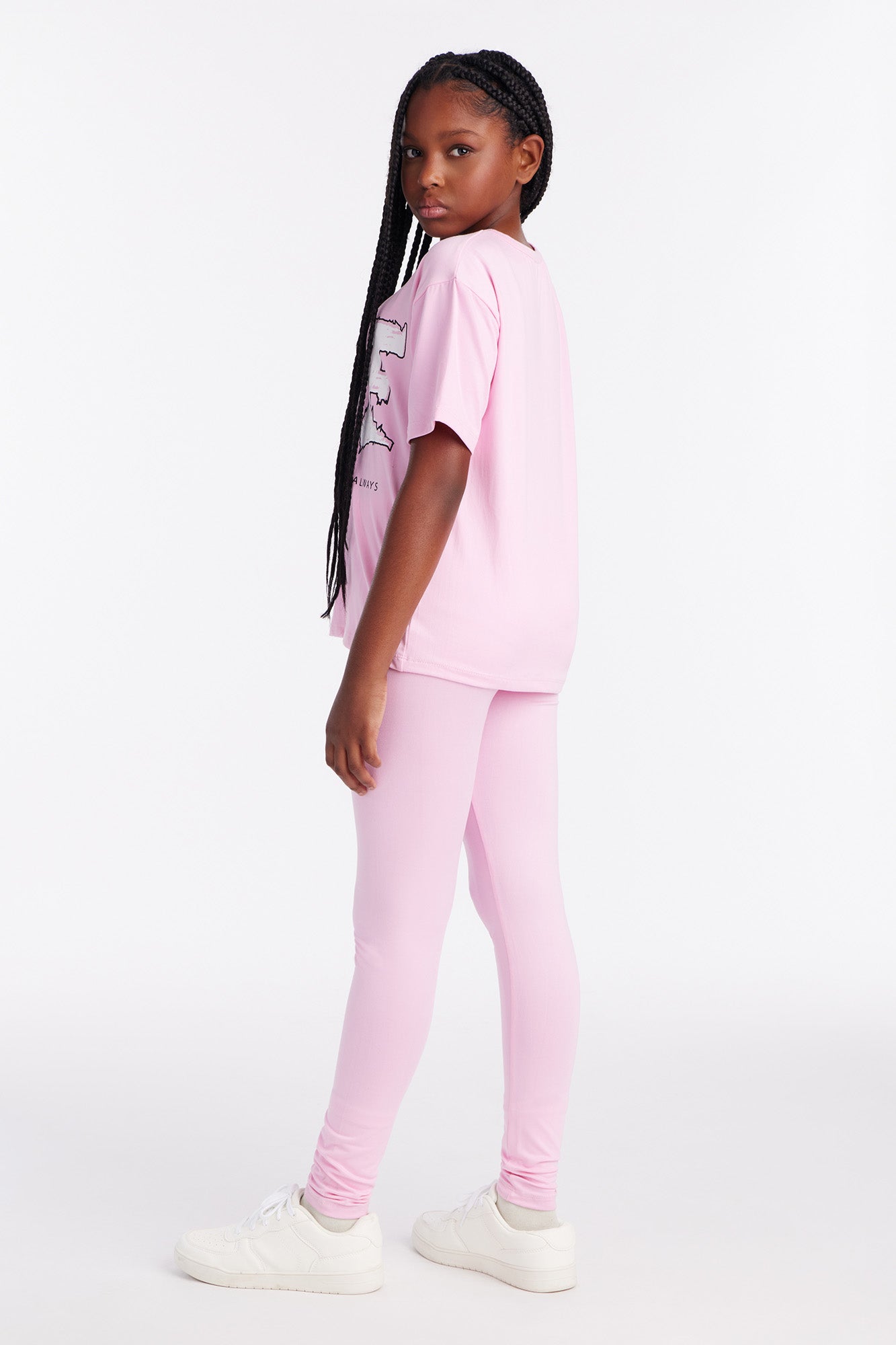 Mini Remember To Love Yourself Legging Set - Pink