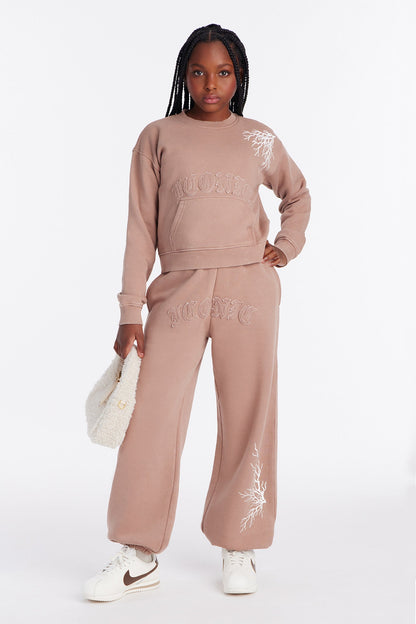 Mini The Most Iconic Fleece Pants - Taupe