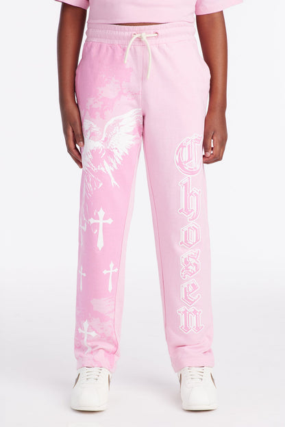 Mini Chosen Wide Leg Pants - Pink