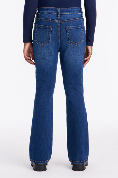 Mini Affair Of The Flare Stretch Jeans - Dark Wash