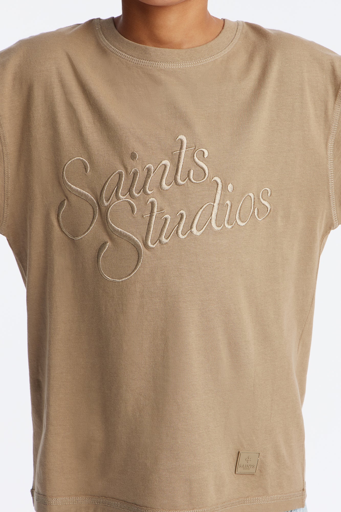 Mini Saints Studios Short Sleeve Tee - Taupe