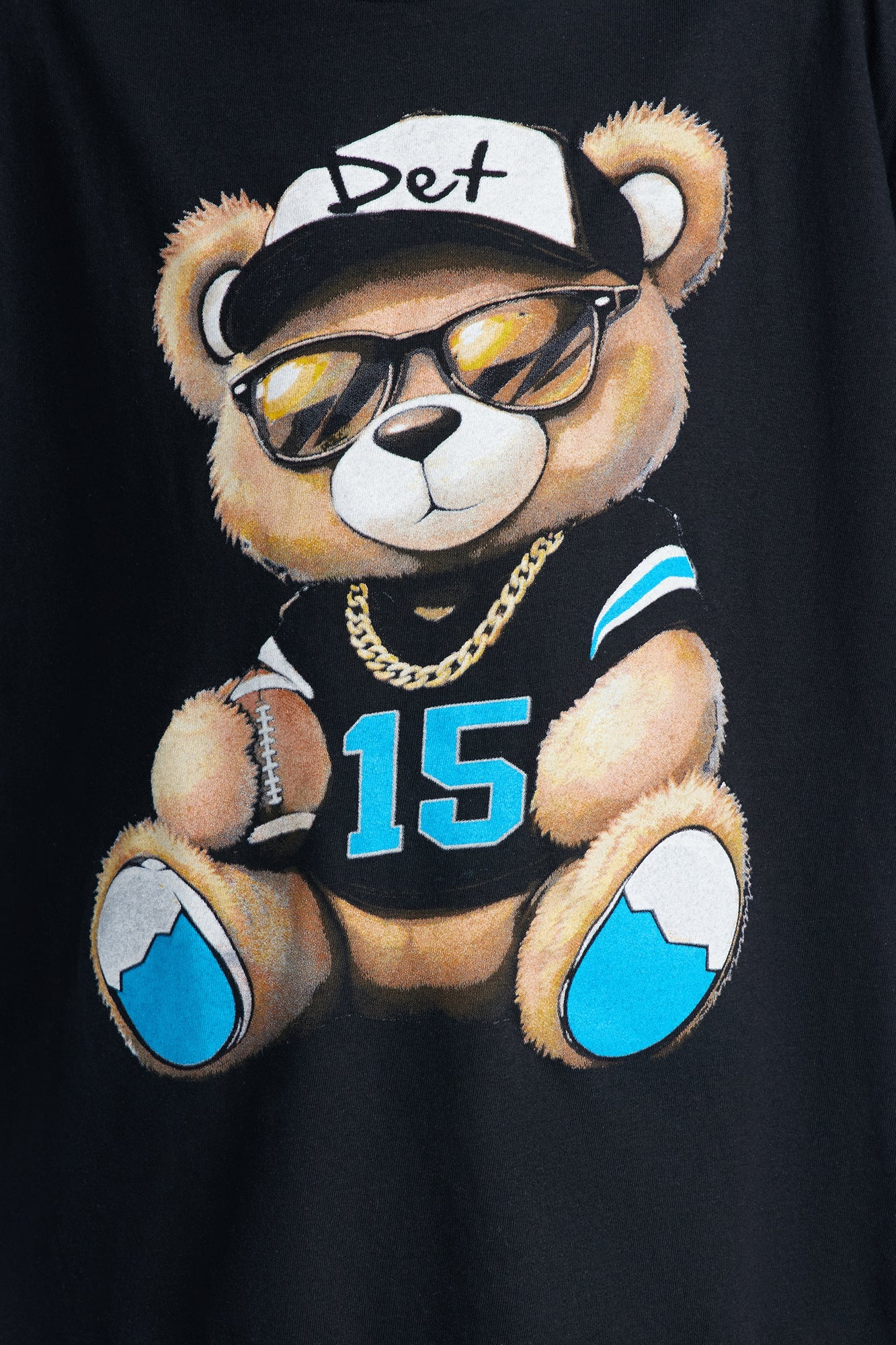 Mini Detroit Bear Short Sleeve Tee - Black
