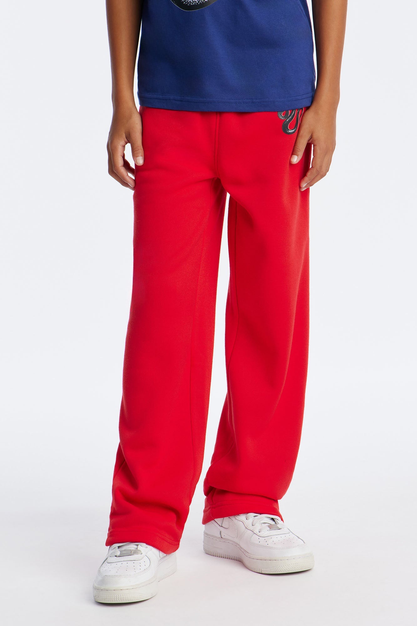 Mini Instinct Straight Leg Pant Set - Navy/combo