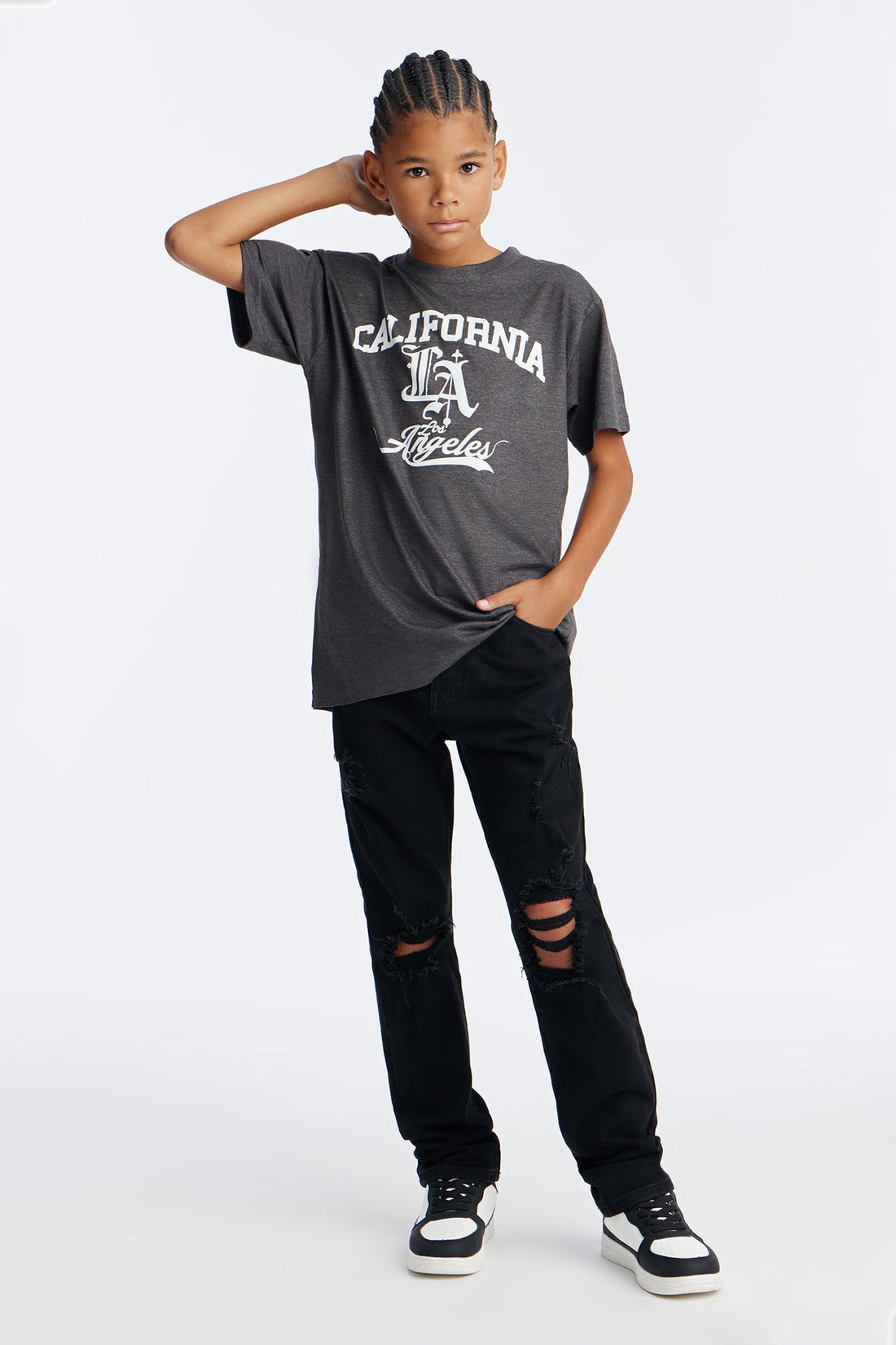 Mini California Love Short Sleeve Tee - Grey