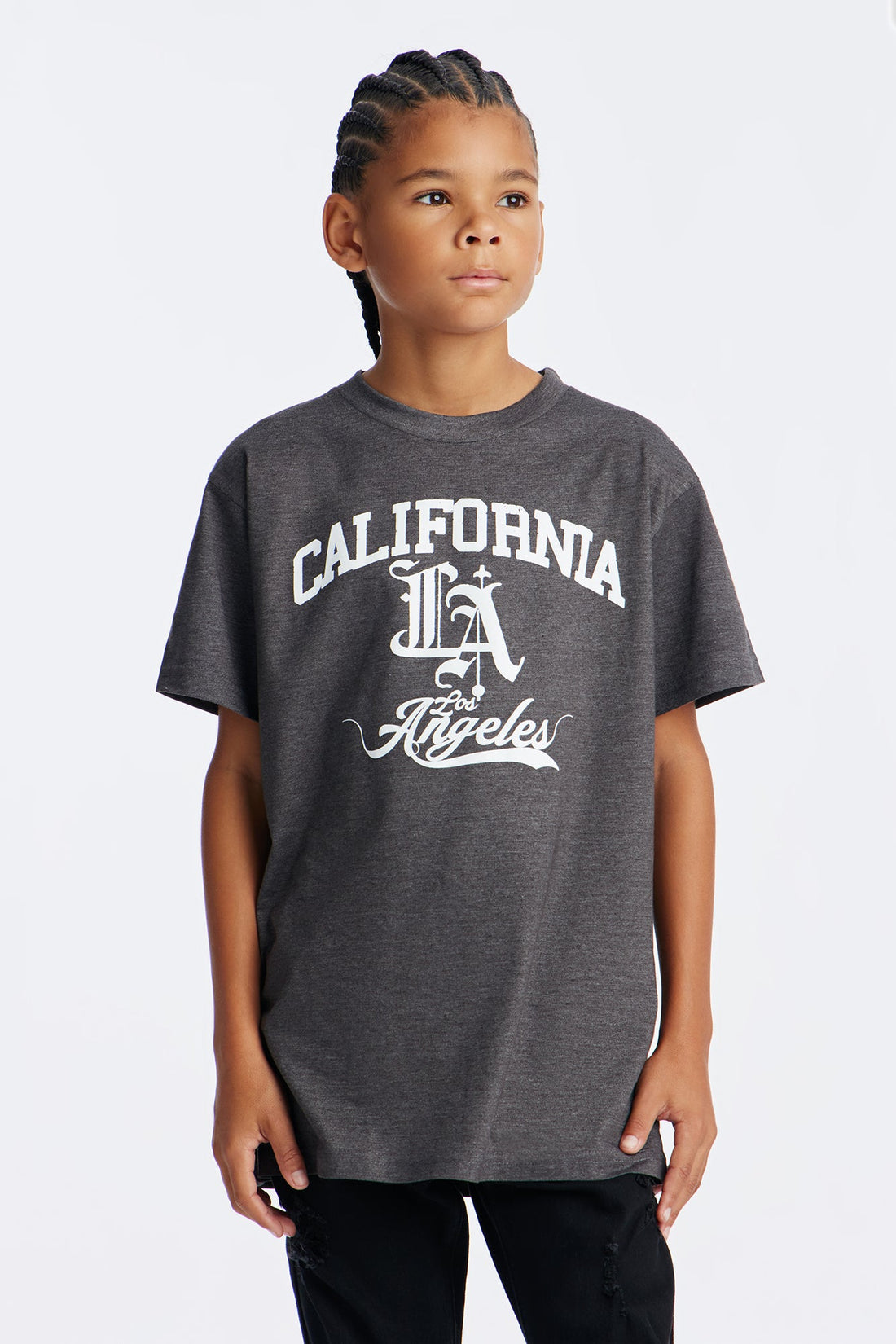 Mini California Love Short Sleeve Tee - Grey