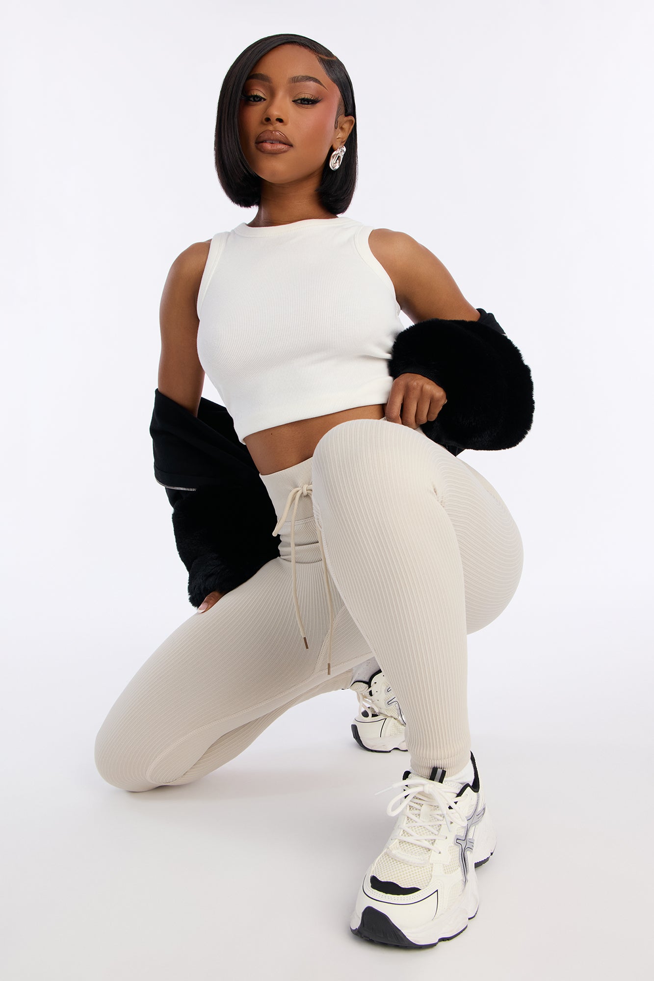 Feel The Burn Active Legging - Stone