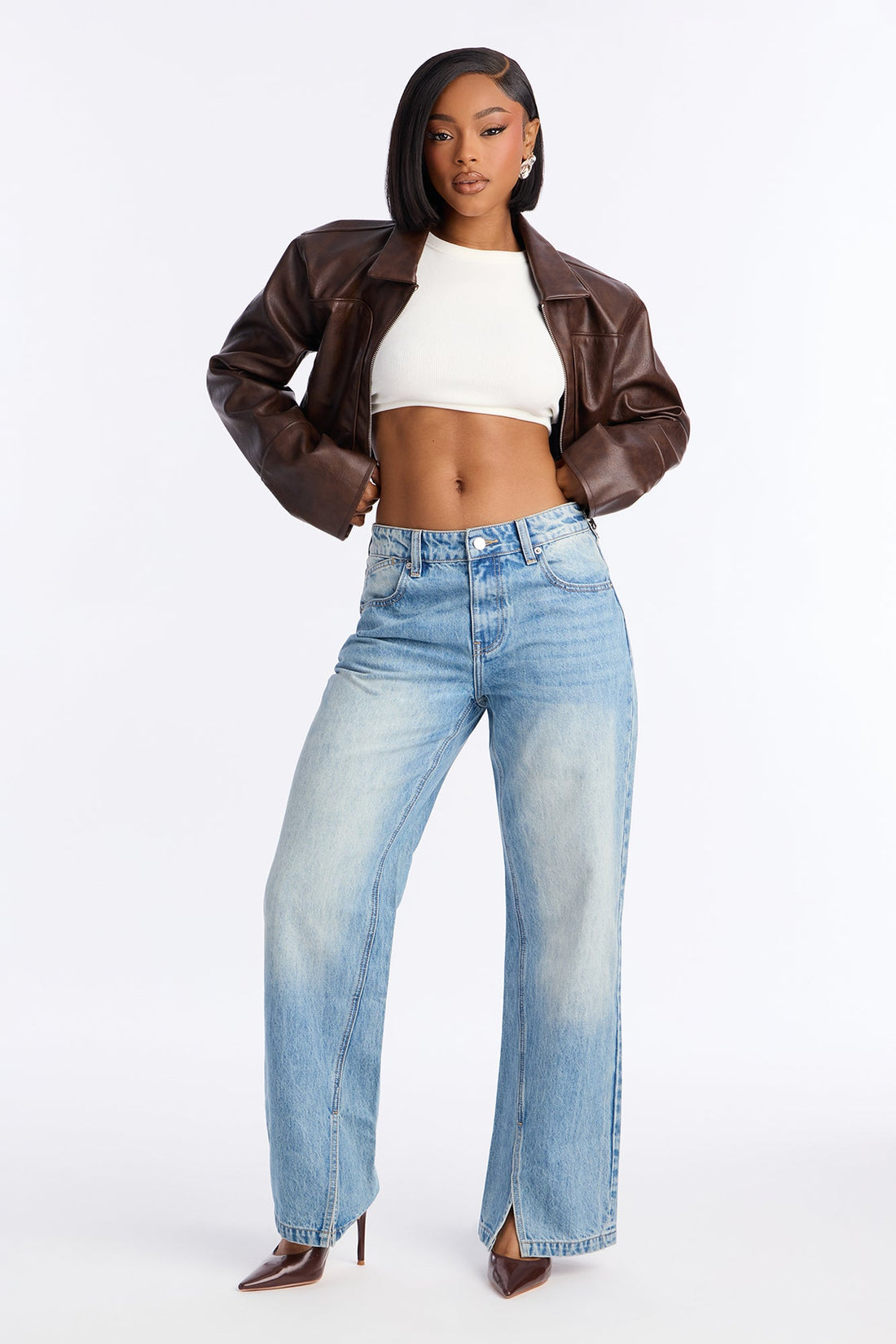 Broadway Beats Straight Leg Jeans - Medium Wash