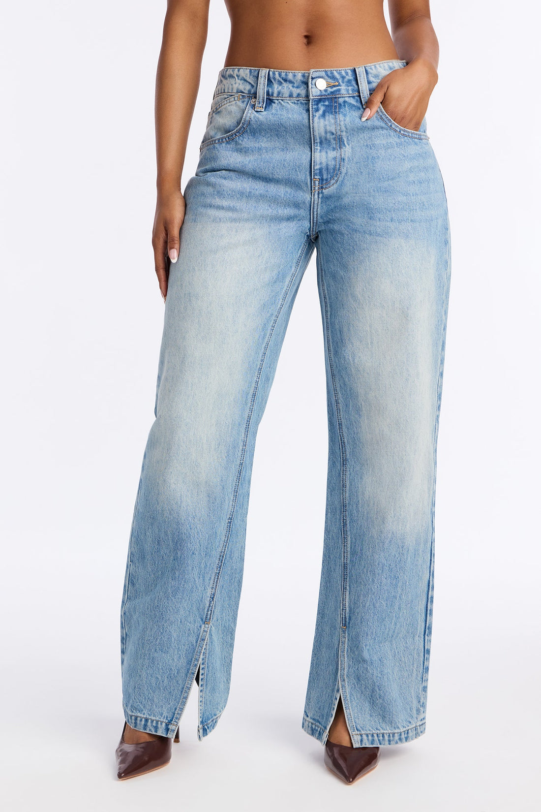 Broadway Beats Straight Leg Jeans - Medium Wash