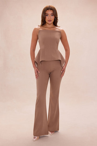 Mikayla Peplum Pant Set - Coco