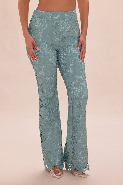 Zella Embroidered Pant - Sage