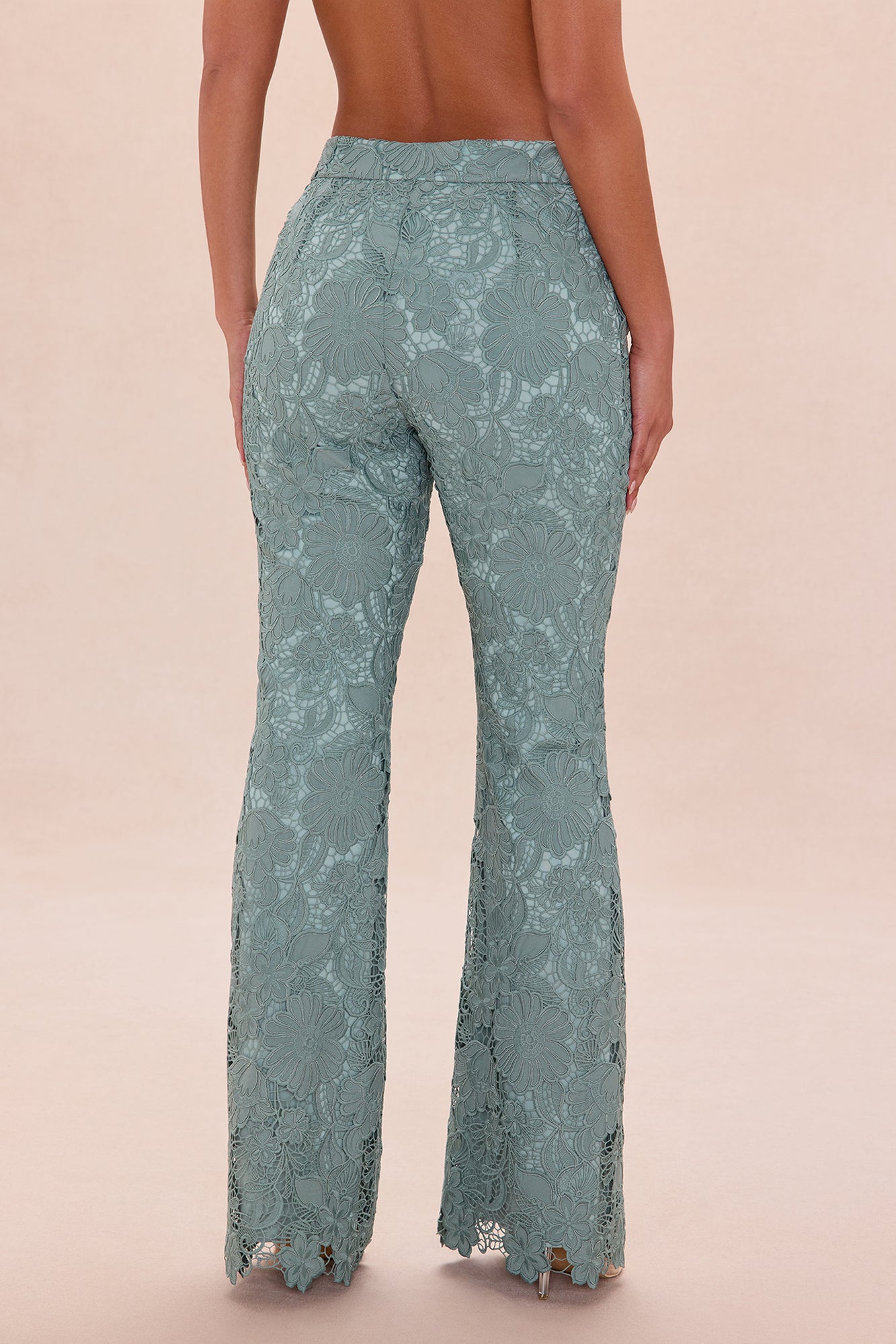 Zella Embroidered Pant - Sage