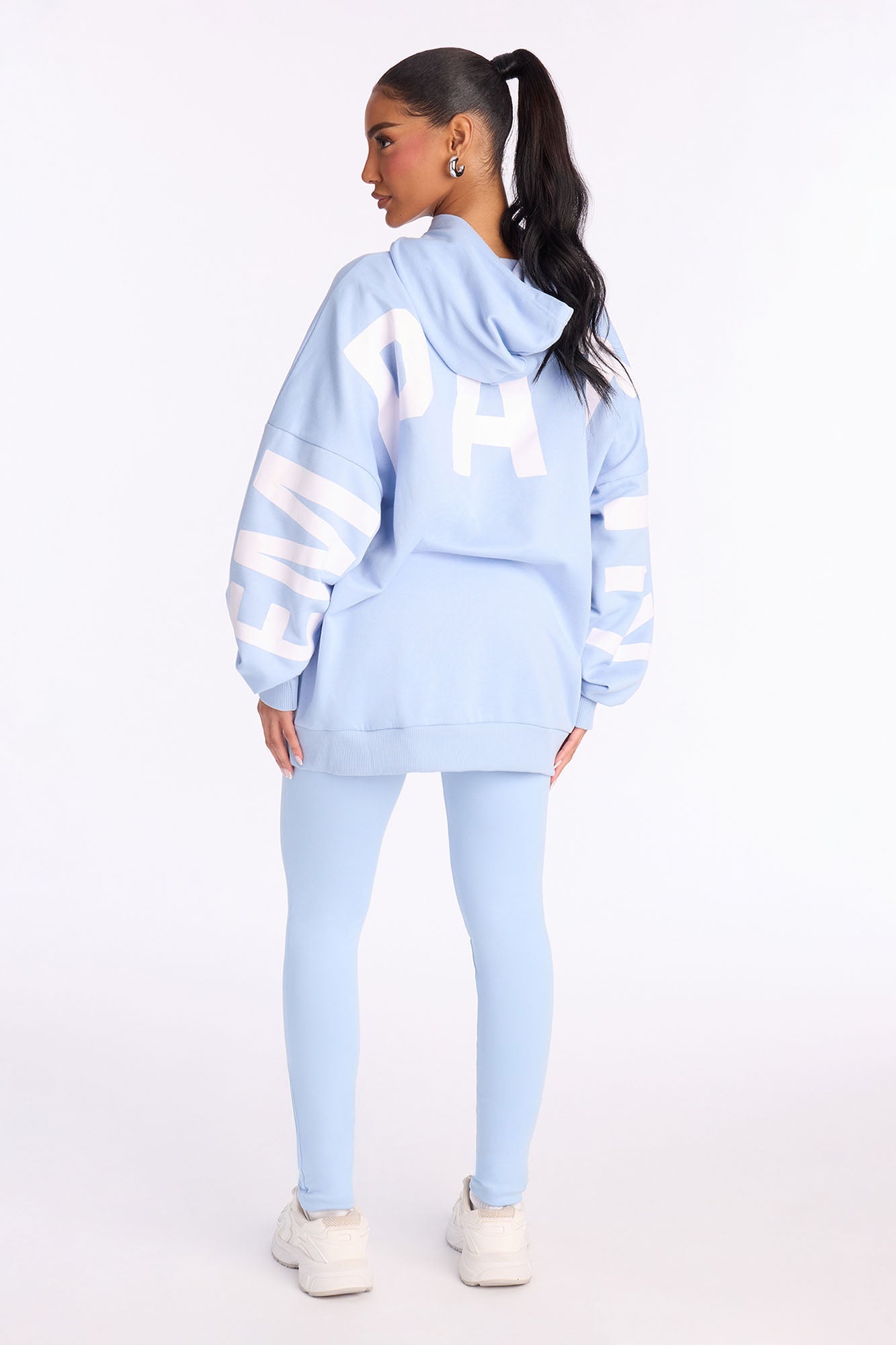 Positive Spirit Fleece Pant Set - Dusty Blue