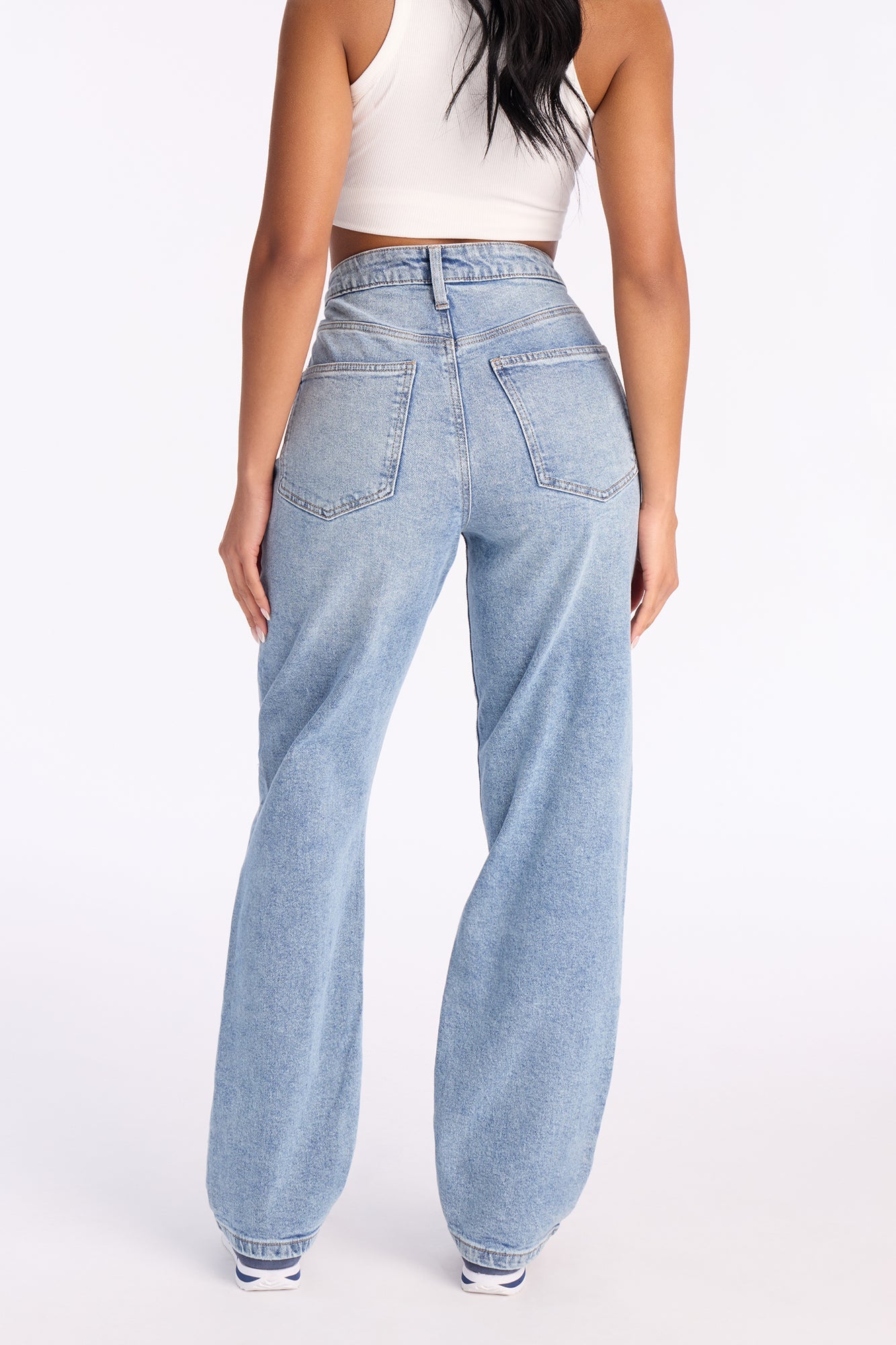 Lover Blues Straight Leg Jeans - Light Wash