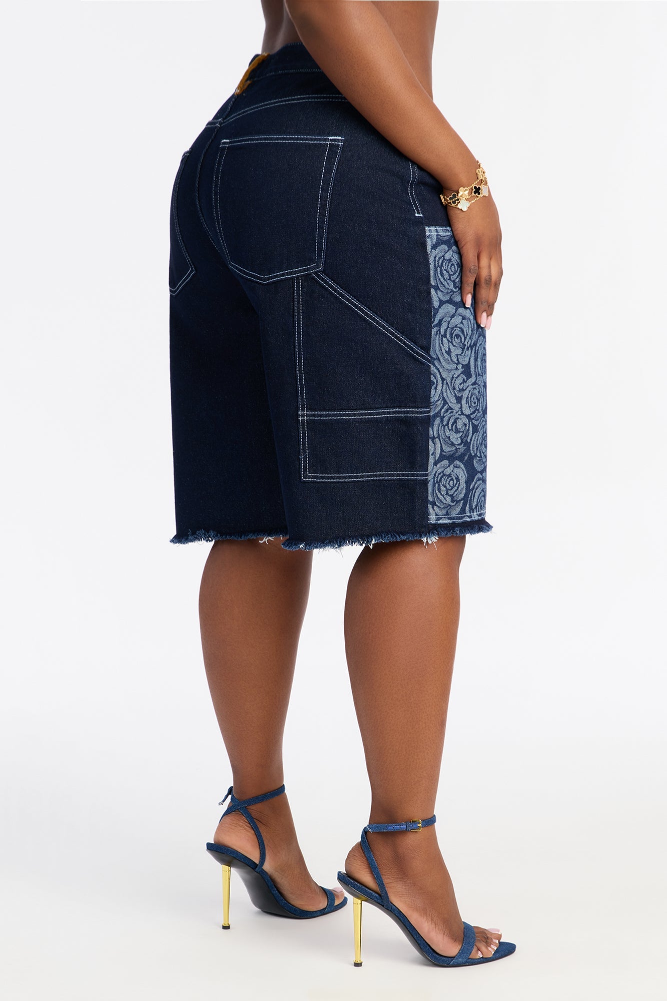 Essex Loose Utility Jorts - Dark Denim