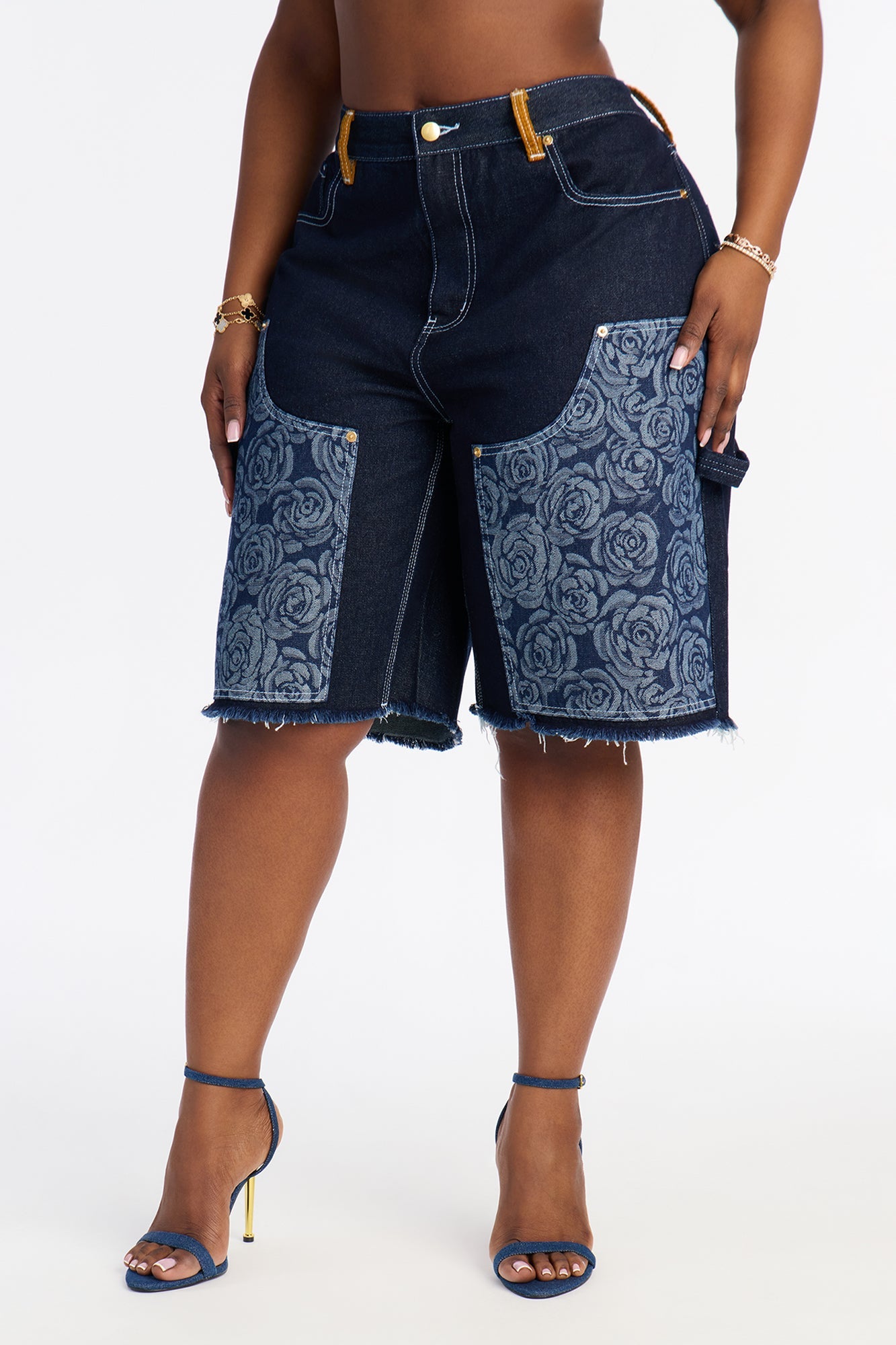 Essex Loose Utility Jorts - Dark Denim