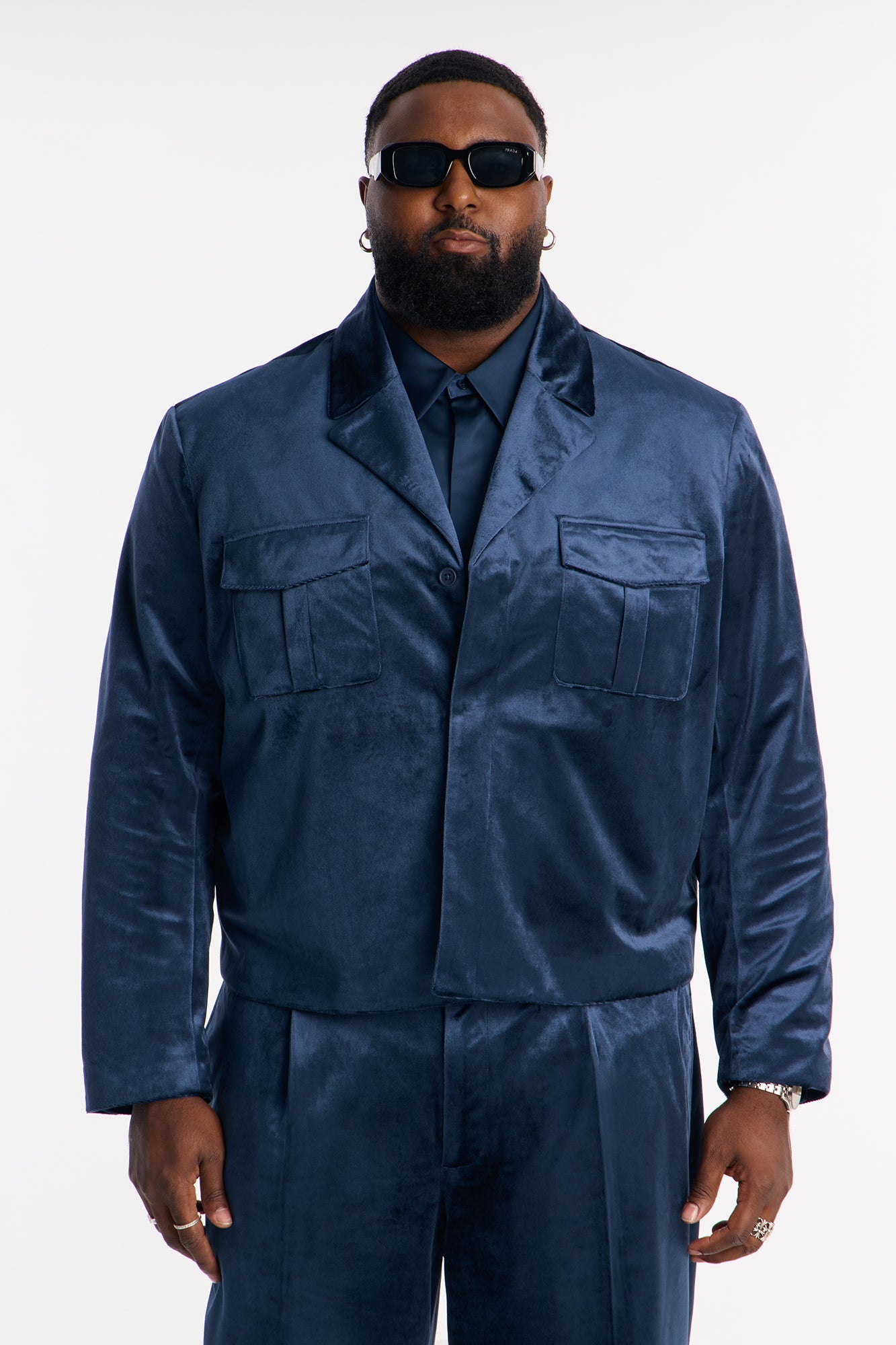 Cropped Nimbus Celestine Jacket - Navy