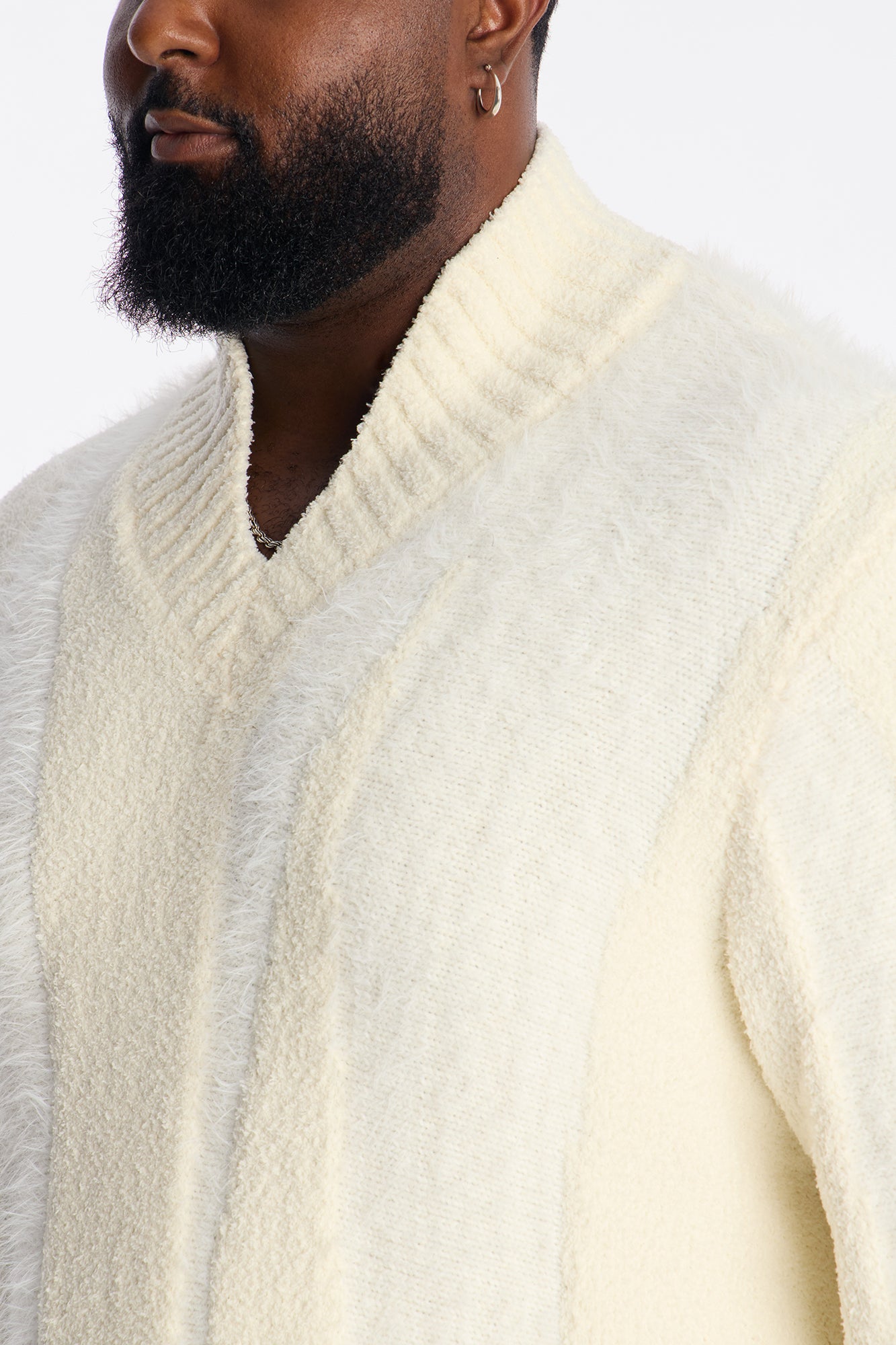 Relaxed Fordham Heights Textured Media Sweater - Off White