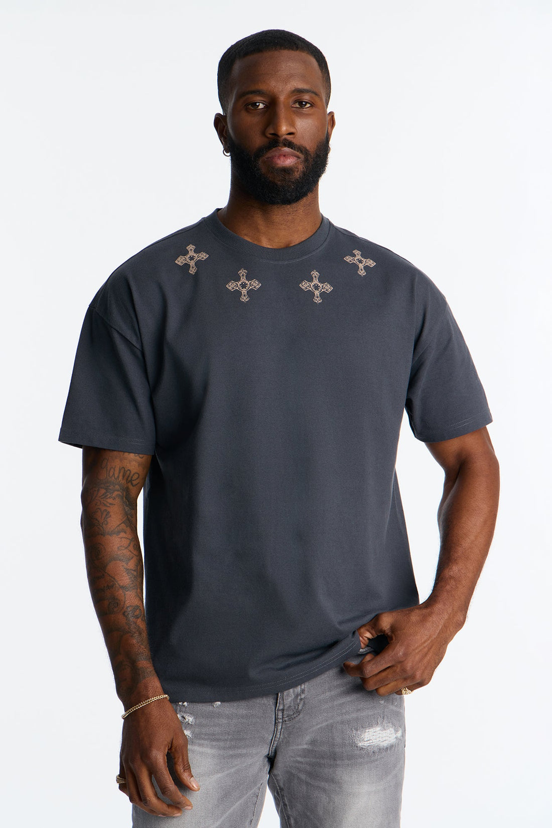 Saints Of LA Short Sleeve Tee - Black
