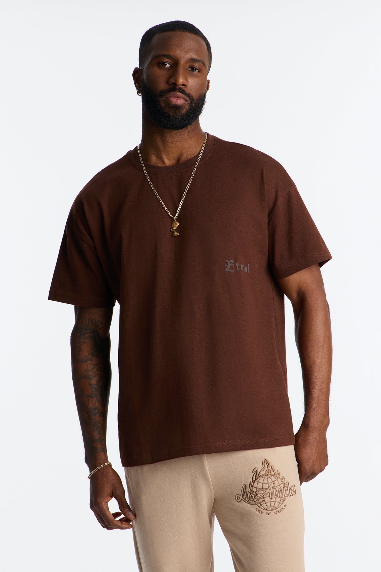 Eternal LA Short Sleeve Tee - Dark Brown