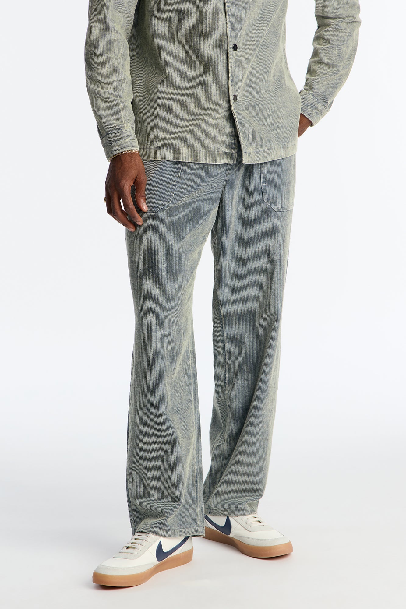 Straight Chi Town Corduroy Pant - Blue Wash