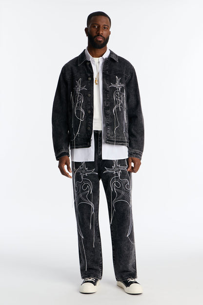 Baggy Skyfire Jean - Black Wash