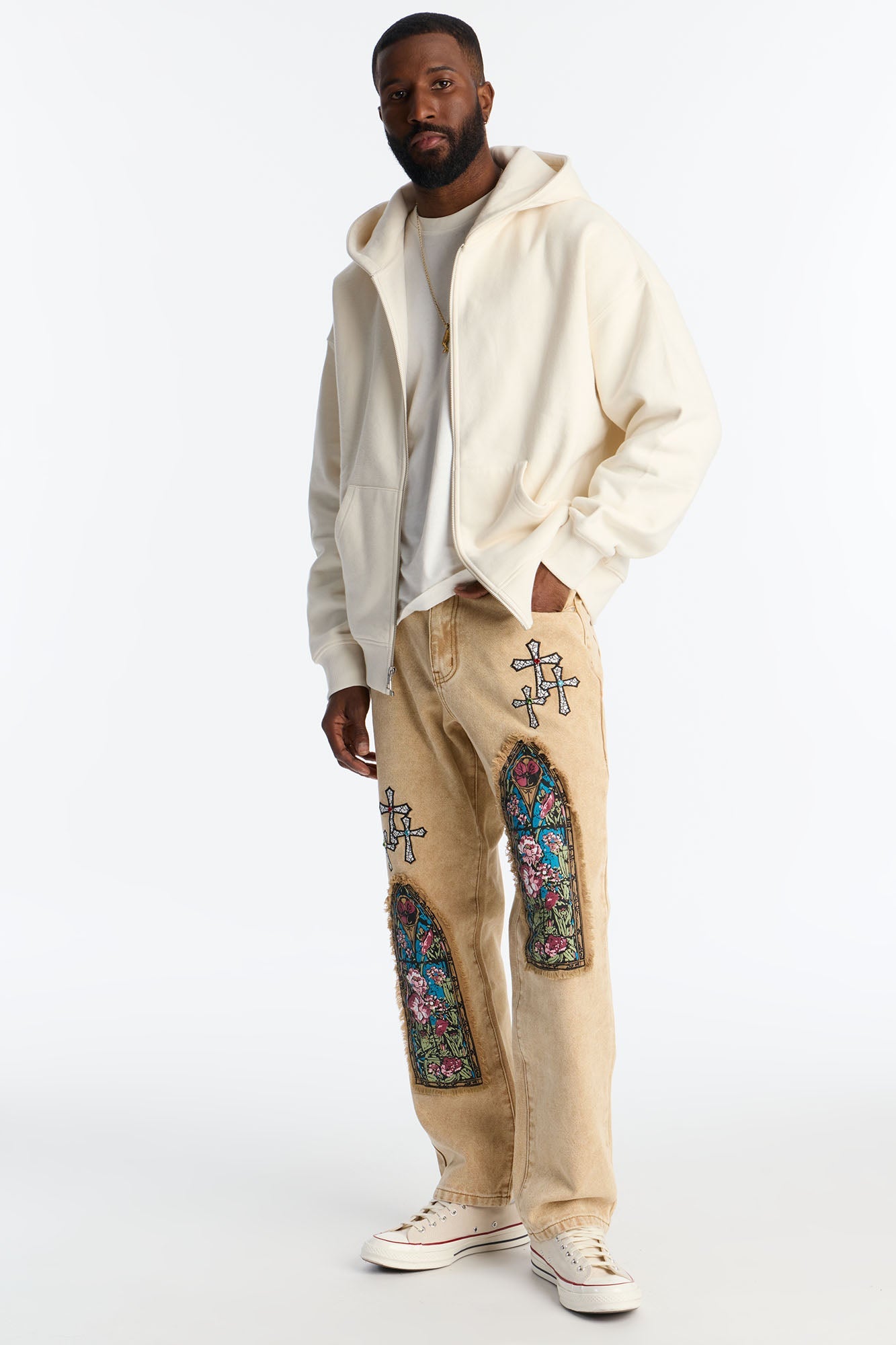 Straight Sacred Heart Pant - Stone