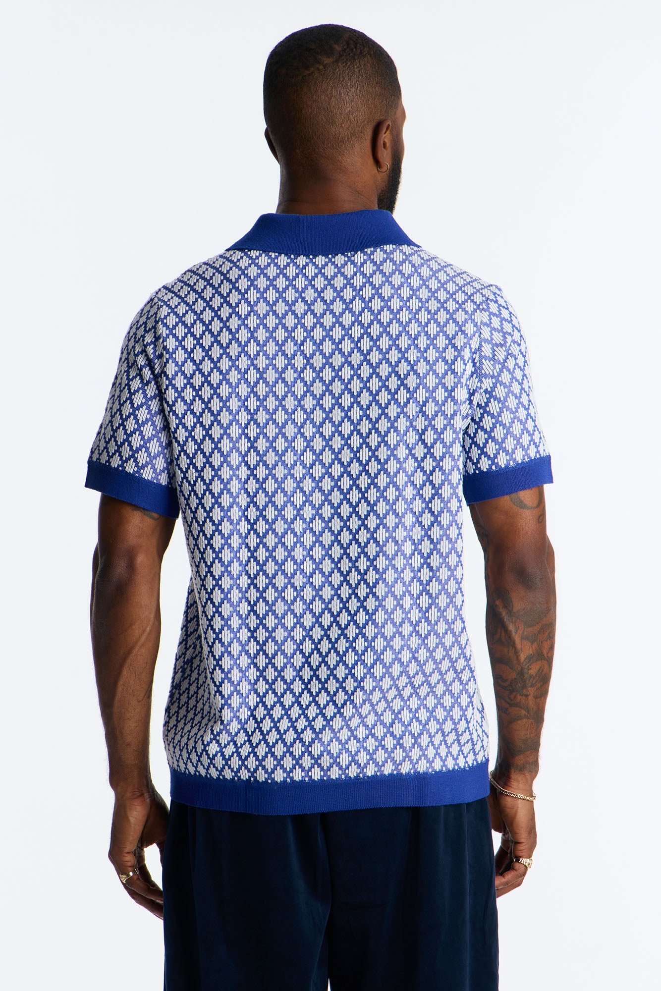 Mod Echo Johnny Collar Polo - Navy/combo