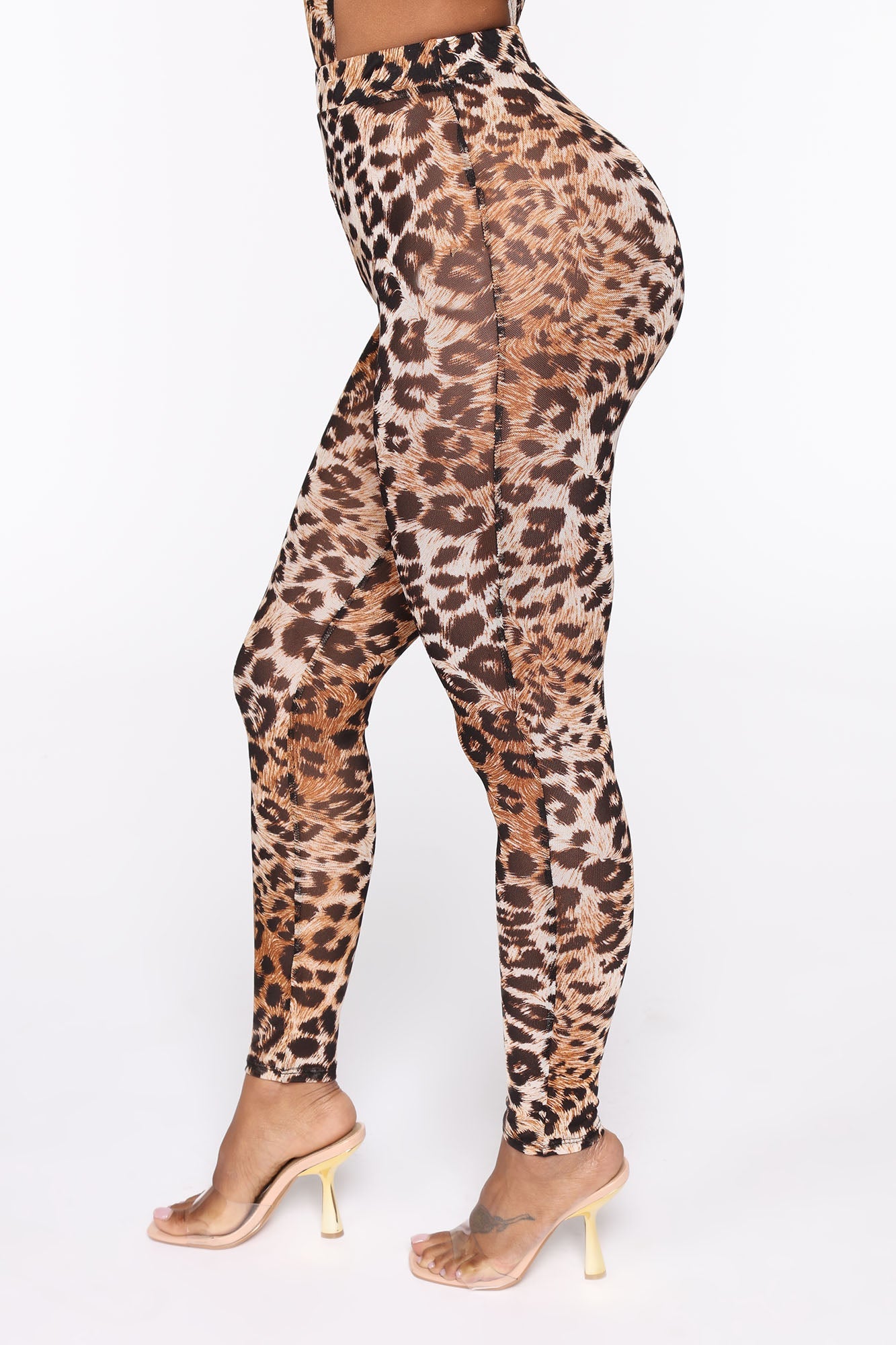 Feline Sexy Matching Set - Brown/combo