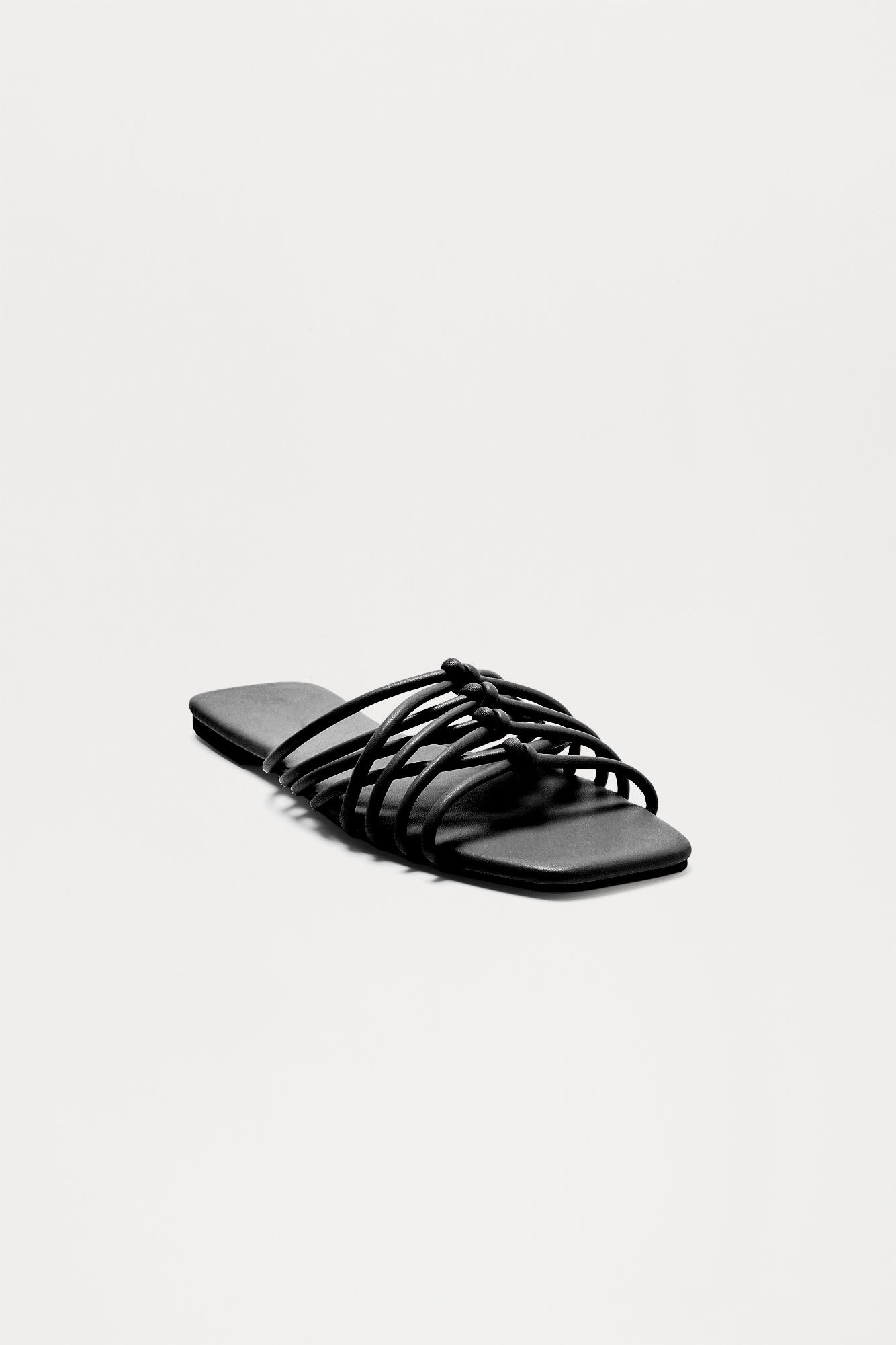 Vesper Slip On Sandals - Black