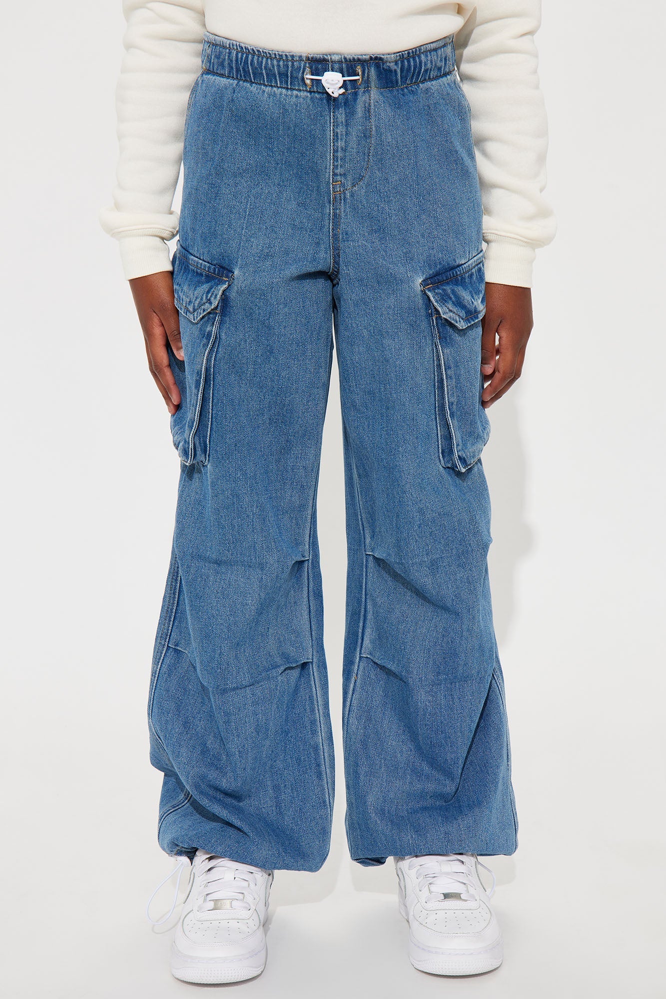 Mini So Relaxed Parachute Pant - Light Wash