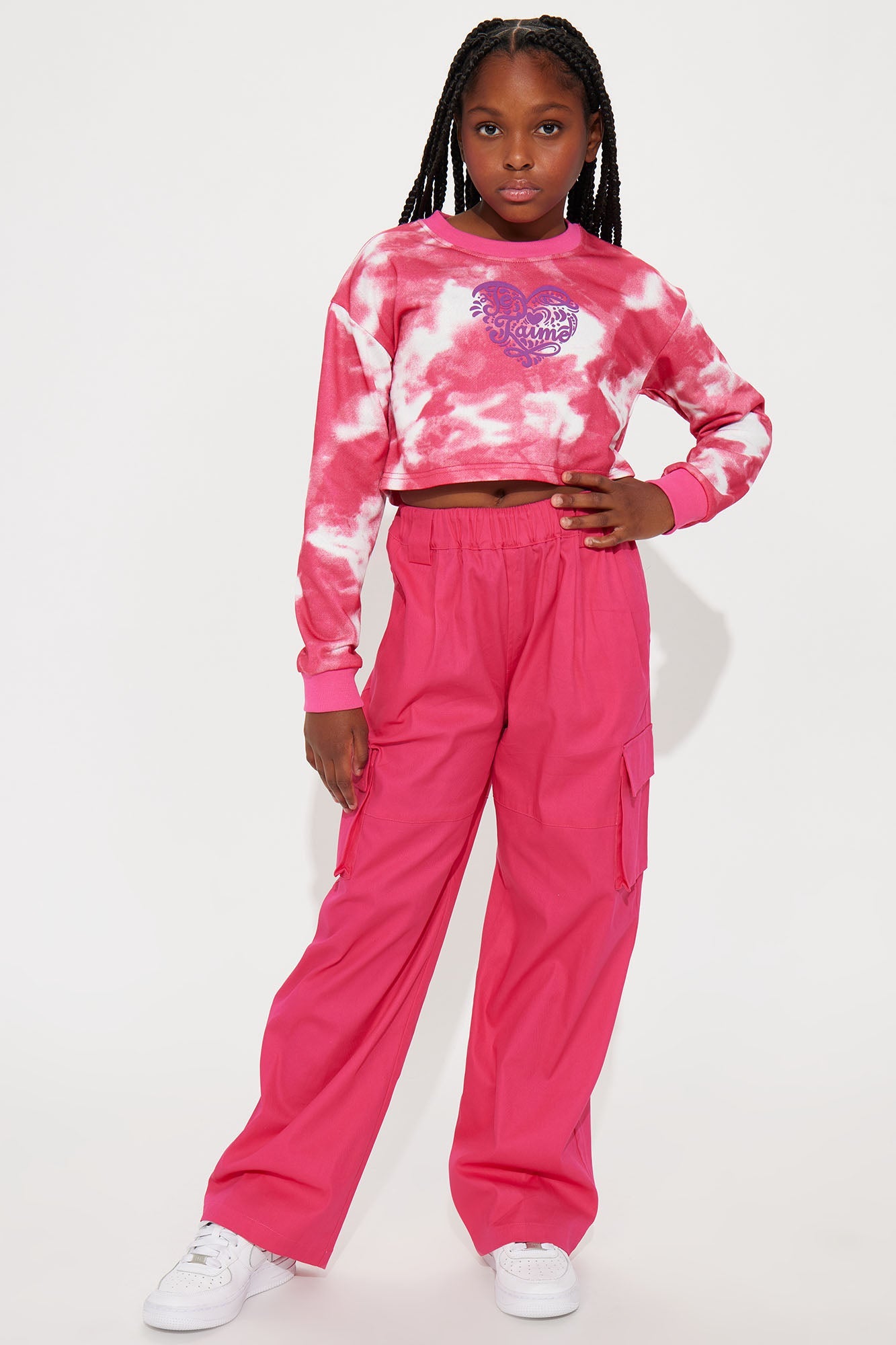 Mini Brynne Tie Dye Set - Pink/combo