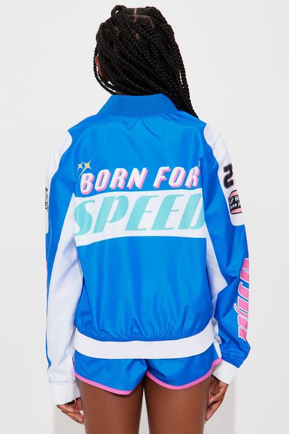 Mini Born For Speed Windbreaker Set - Royal