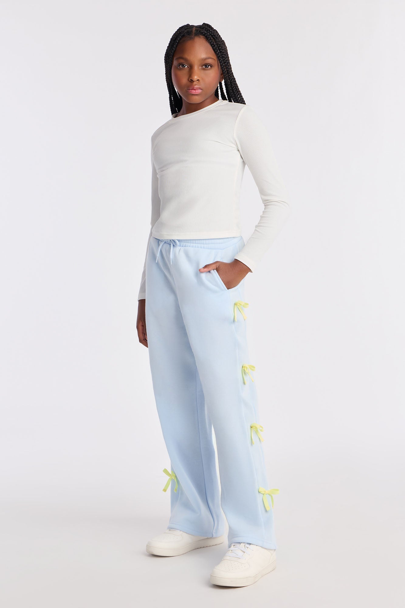 Mini Katrina Wide Leg Pants - Periwinkle