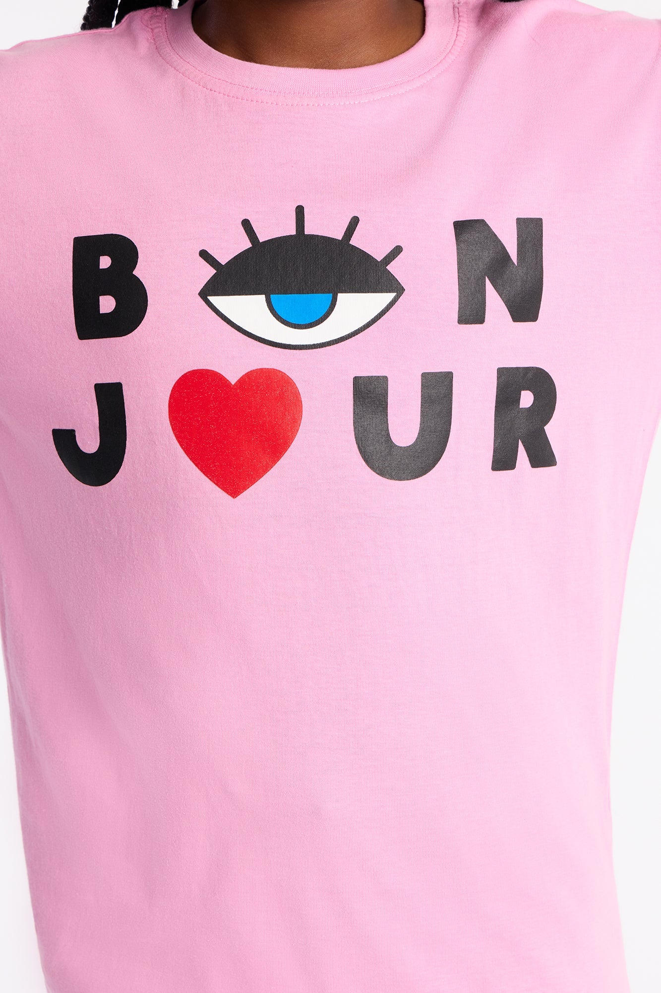 Mini Bonjour T-Shirt - Blush