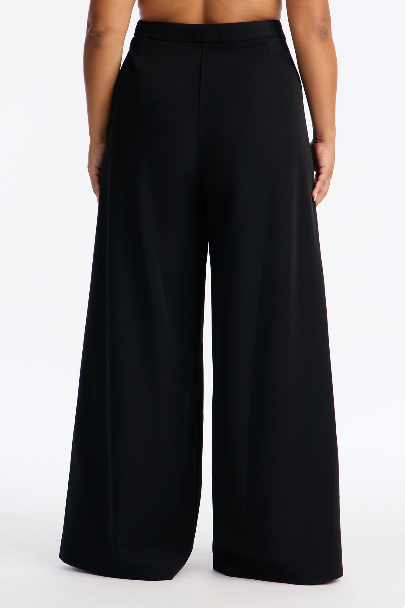 Independent Woman Wide Leg Trouser - Black