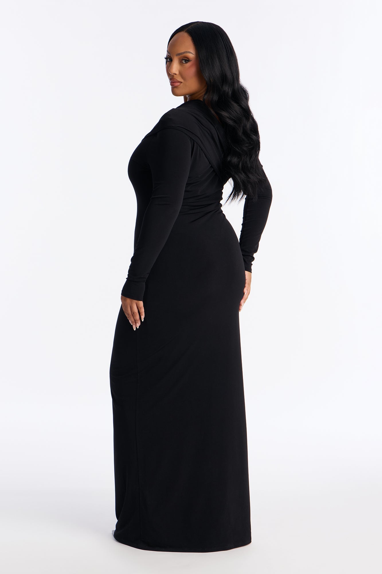 Bare Edge Maxi Dress - Black