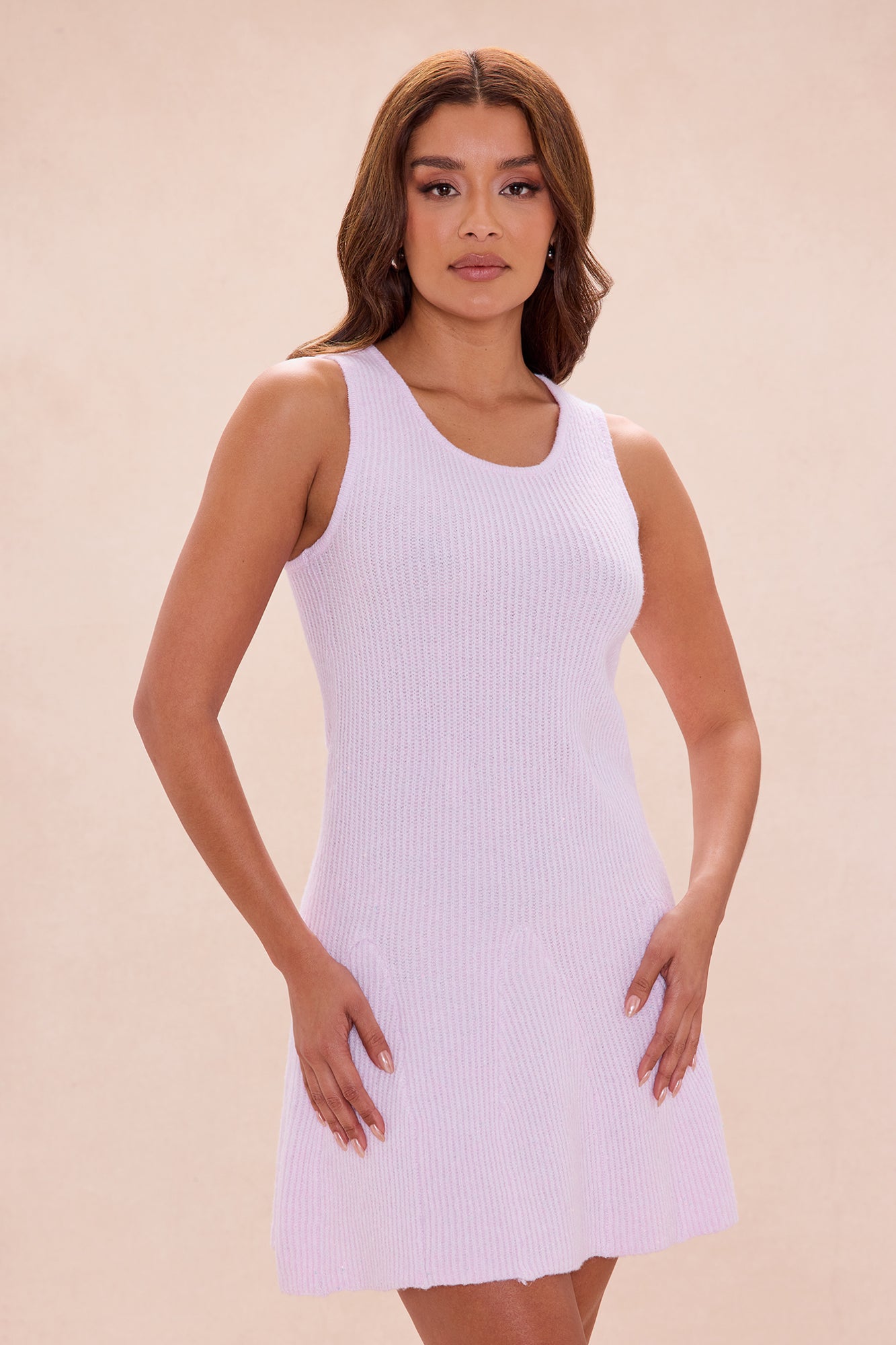 Mikayla Embellished Sweater Dress Set - Pink