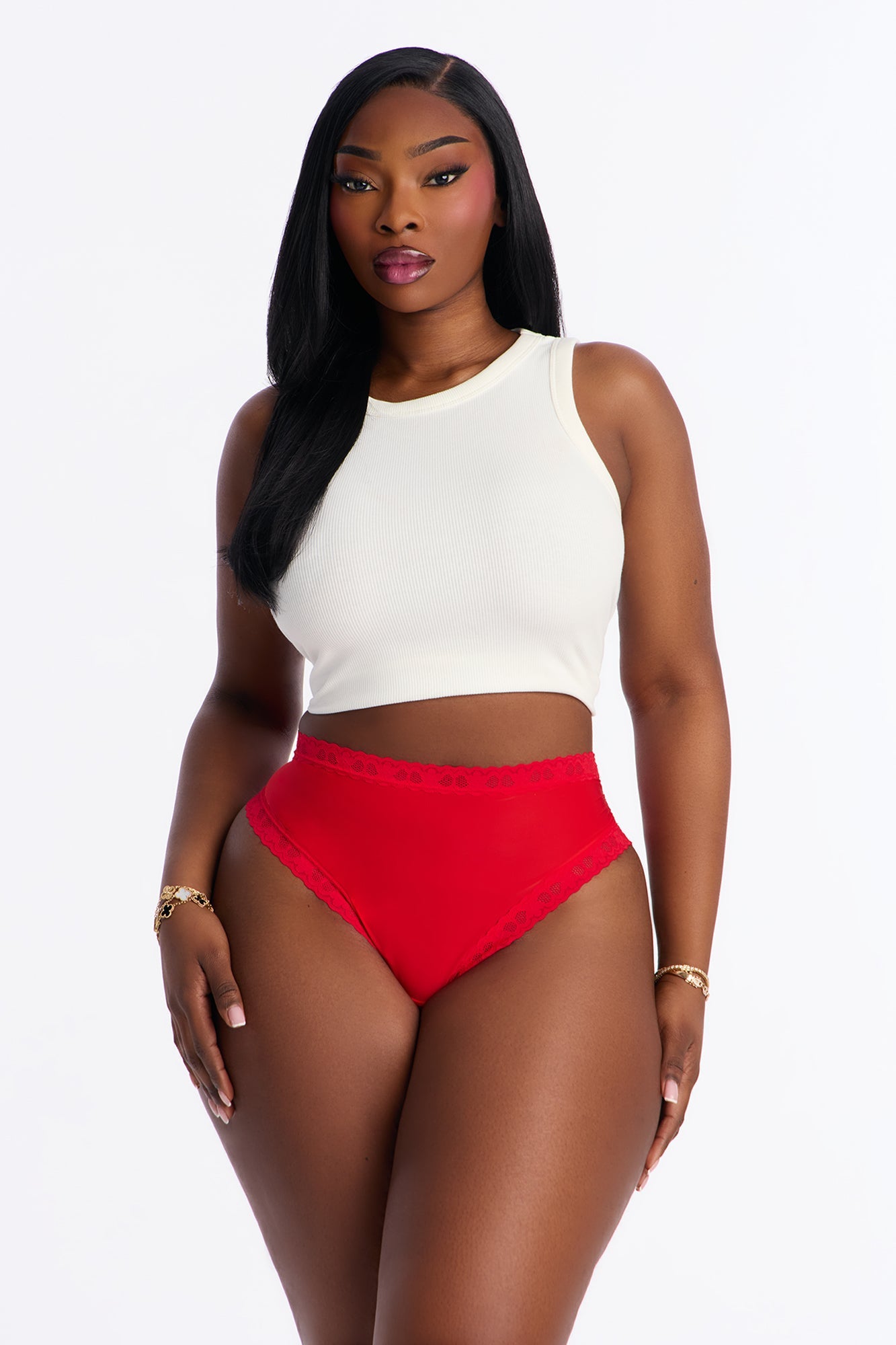 Kimora Microfiber Cheeky Panty - Red
