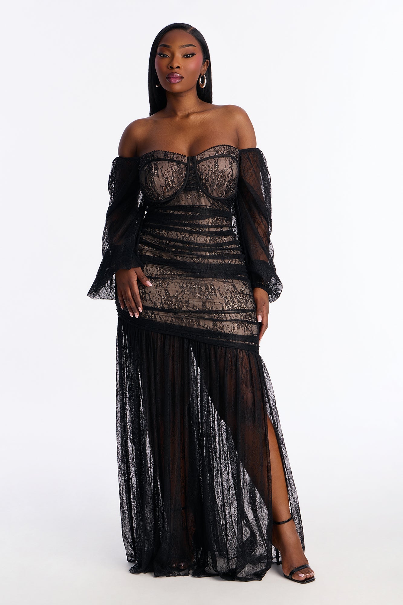 Love Games Lace Maxi Dress - Black