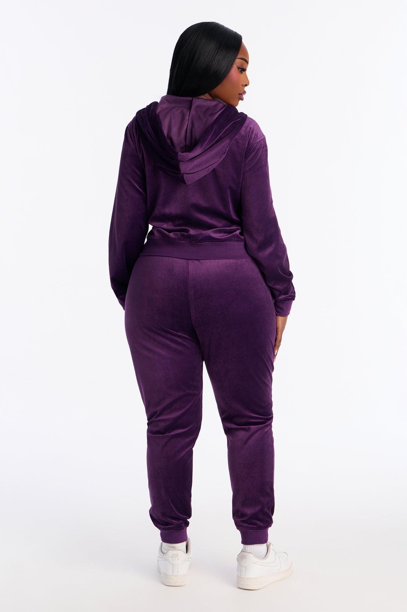 The Original Trendsetter Velour Set - Plum