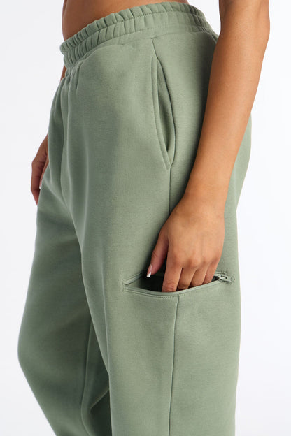 In Flight Fleece Jogger - Sage