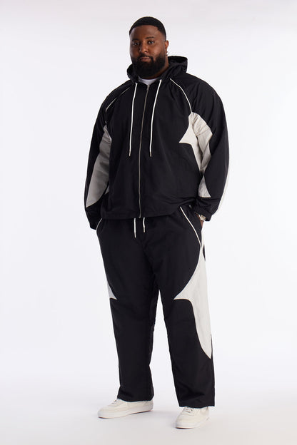 Straight Aura Coded Track Pant - Black