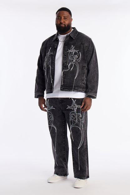 Baggy Skyfire Jean - Black Wash