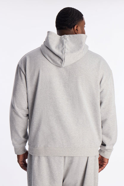 Chase Luck Embroidered Hoodie - Heather Grey