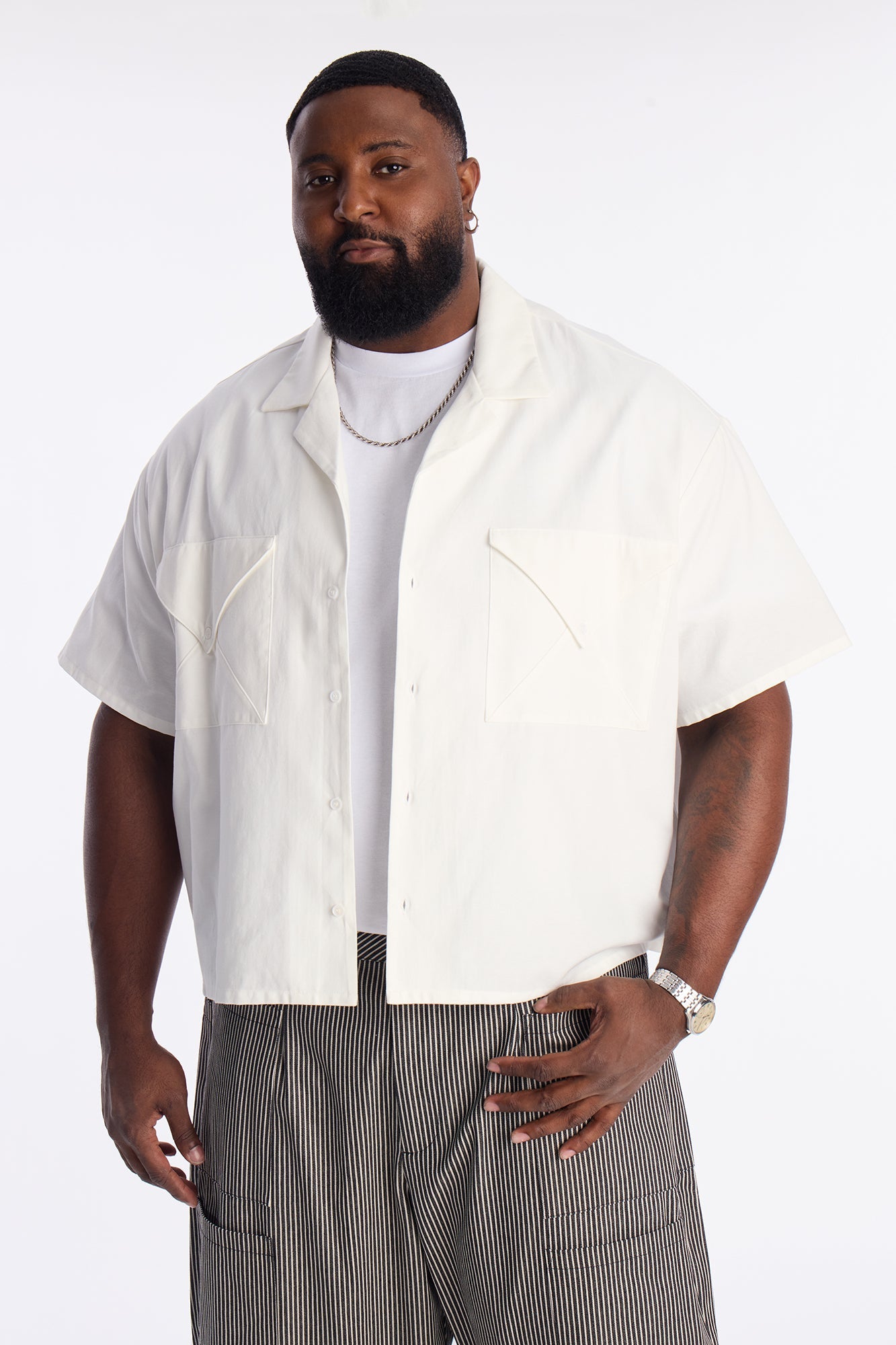 Return To Sender Button Up Shirt - White