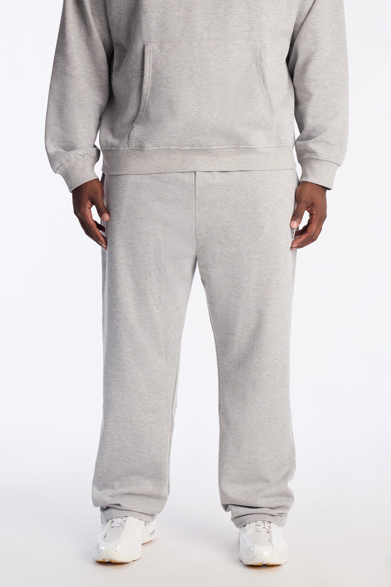 Chase Luck Embroidered Sweatpants - Heather Grey