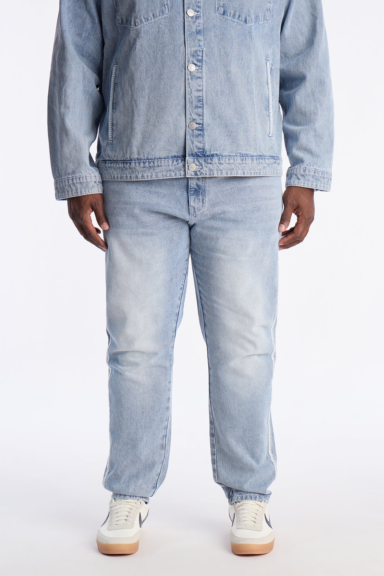 Slim Crochet Jean - Light Blue Wash