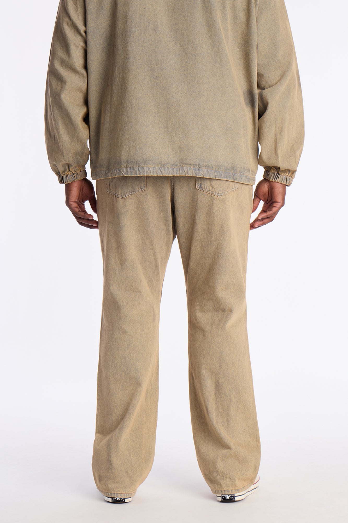 Stacked Slim Flare Dune Jean - Brown