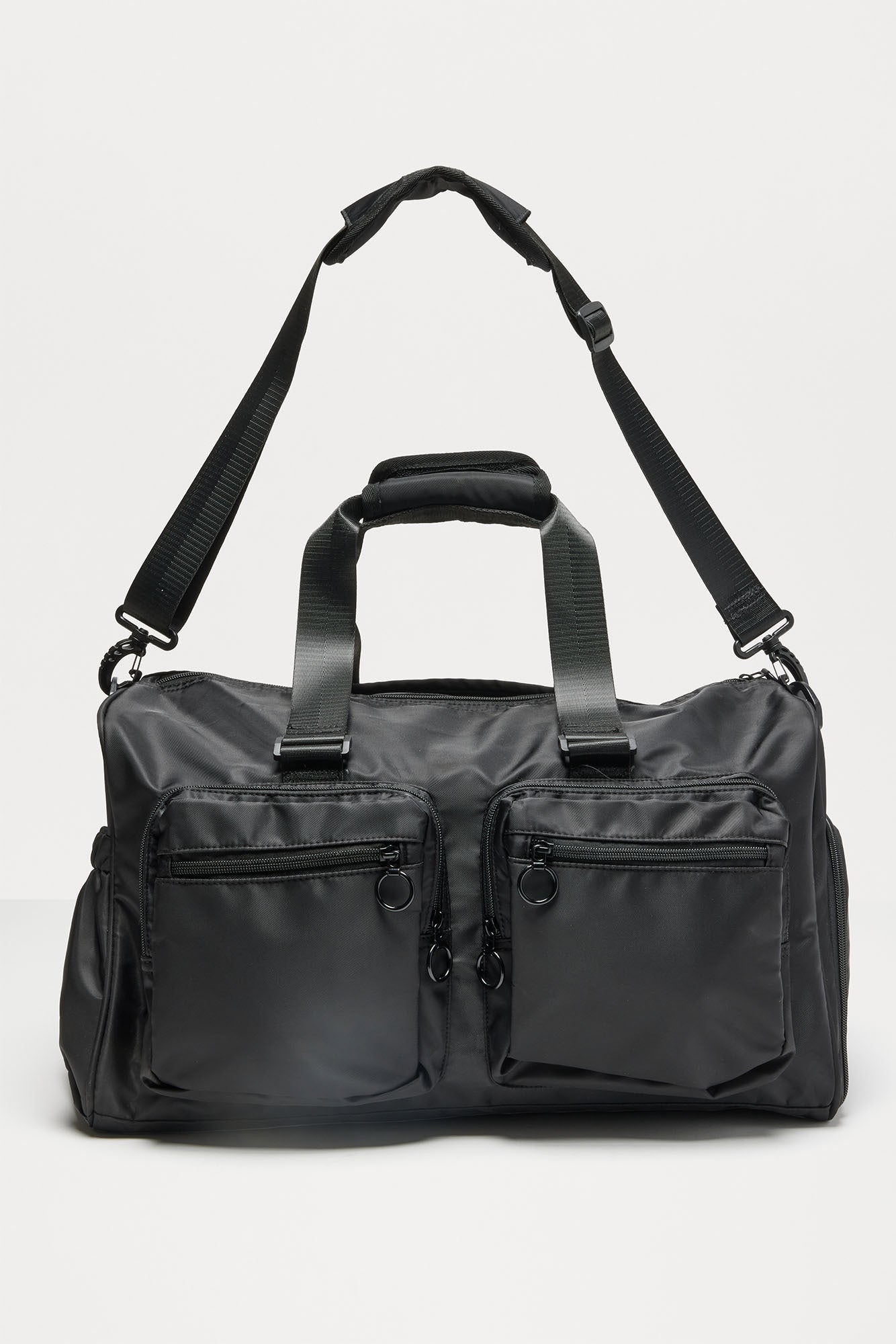 Travel Ready Mid Size Utility Duffle Bag - Black